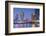 Grand Lisboa and Wynn Hotel and Casino at Dusk, Macau, China, Asia-Ian Trower-Framed Photographic Print