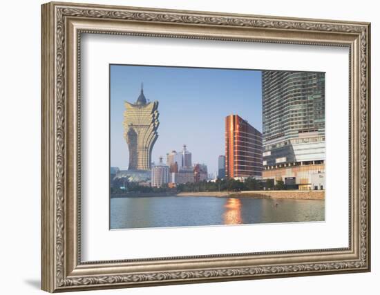 Grand Lisboa and Wynn Hotel and Casino, Macau, China, Asia-Ian Trower-Framed Photographic Print