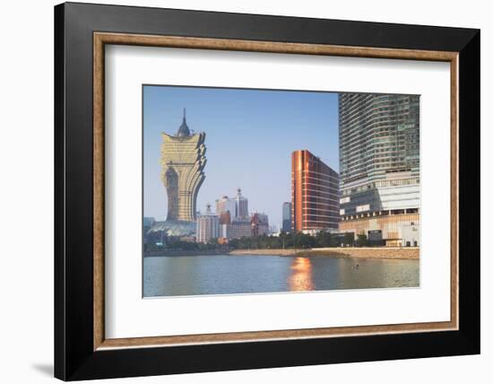 Grand Lisboa and Wynn Hotel and Casino, Macau, China, Asia-Ian Trower-Framed Photographic Print