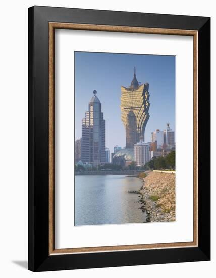 Grand Lisboa Hotel and Casino, Macau, China, Asia-Ian Trower-Framed Photographic Print