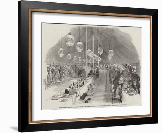 Grand Masonic Banquet, at Rugby, to General Sir Charles Napier, Gcb, Drinking the General's Health-null-Framed Giclee Print