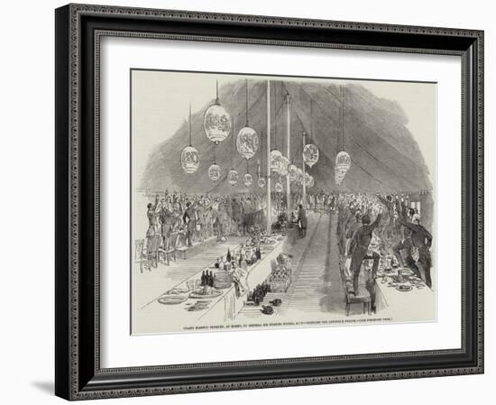 Grand Masonic Banquet, at Rugby, to General Sir Charles Napier, Gcb, Drinking the General's Health-null-Framed Giclee Print