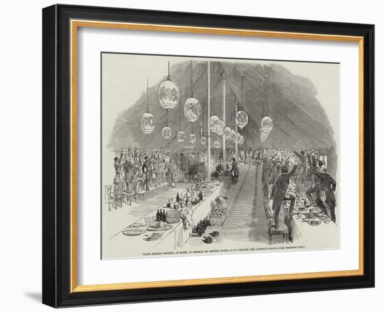 Grand Masonic Banquet, at Rugby, to General Sir Charles Napier, Gcb, Drinking the General's Health-null-Framed Giclee Print