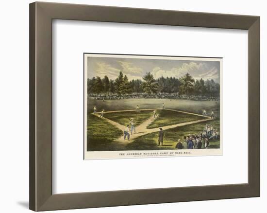 Grand Match for the Championship at the Elysian Fields Hoboken New Jersey-Currier & Ives-Framed Photographic Print