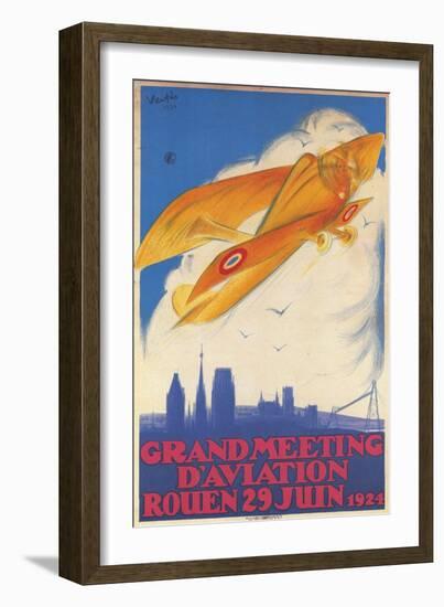 Grand Meeting Of Aviation-Marcel Vertes-Framed Art Print