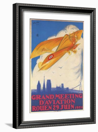 Grand Meeting Of Aviation-Marcel Vertes-Framed Art Print