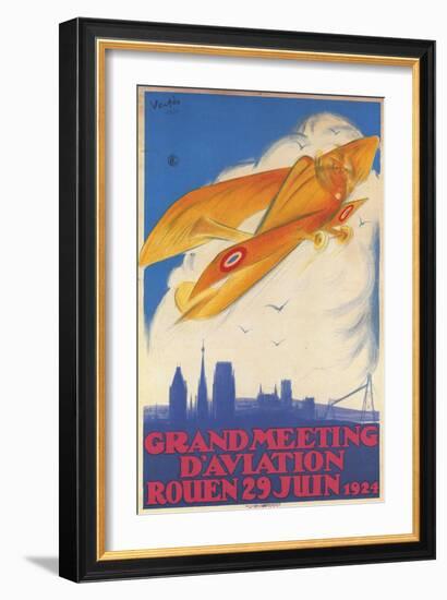 Grand Meeting Of Aviation-Marcel Vertes-Framed Art Print