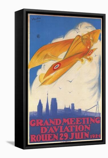 Grand Meeting Of Aviation-Marcel Vertes-Framed Stretched Canvas