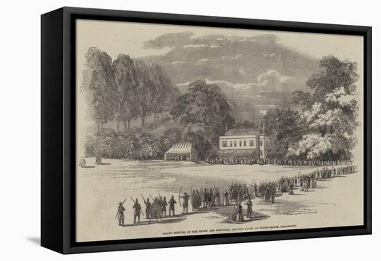 Grand Meeting of the Devon and Cornwall Archery Clubs, at Bitton Manor, Teignmouth-null-Framed Premier Image Canvas