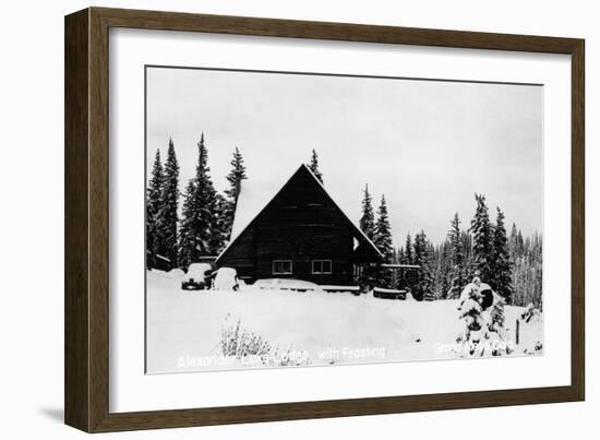 Grand Mesa, Colorado - Alexander Lake Lodge-Lantern Press-Framed Art Print