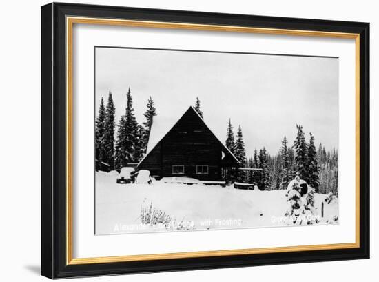 Grand Mesa, Colorado - Alexander Lake Lodge-Lantern Press-Framed Art Print