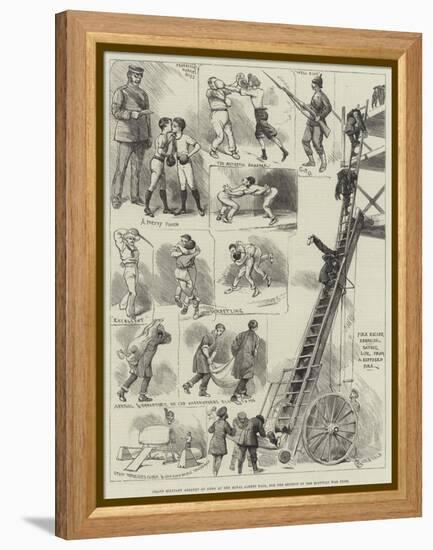 Grand Military Assault at Arms at the Royal Albert Hall, for the Benefit of the Egyptian War Fund-Alfred Courbould-Framed Premier Image Canvas