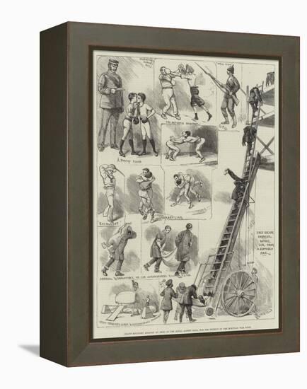 Grand Military Assault at Arms at the Royal Albert Hall, for the Benefit of the Egyptian War Fund-Alfred Courbould-Framed Premier Image Canvas