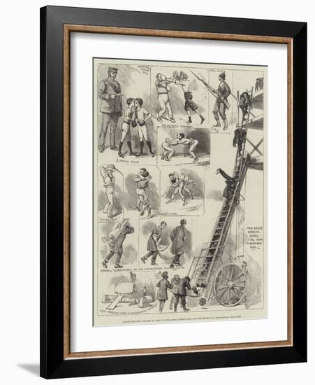 Grand Military Assault at Arms at the Royal Albert Hall, for the Benefit of the Egyptian War Fund-Alfred Courbould-Framed Giclee Print