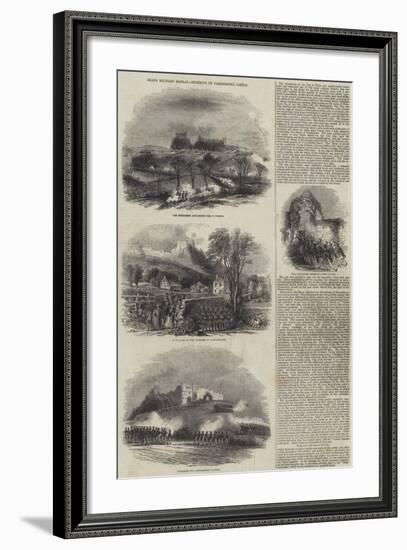 Grand Military Display, Storming of Carisbrooke Castle-null-Framed Giclee Print