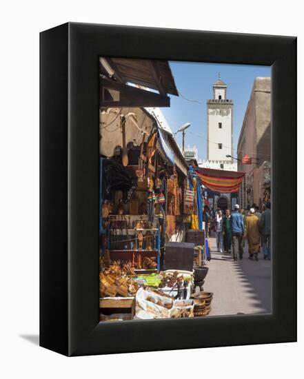 Grand Mosque and Street Scene in the Medina, Essaouira, Morocco, North Africa, Africa-Charles Bowman-Framed Premier Image Canvas