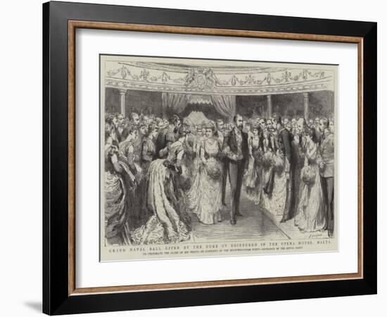 Grand Naval Ball Given by the Duke of Edinburgh in the Opera House-Godefroy Durand-Framed Giclee Print