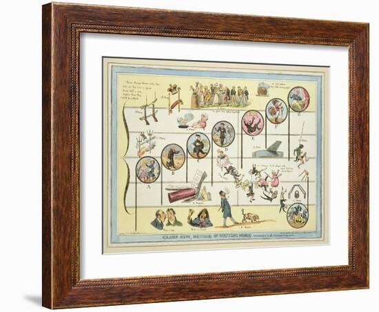 Grand New Method of Writing Music-Robert Seymour-Framed Giclee Print