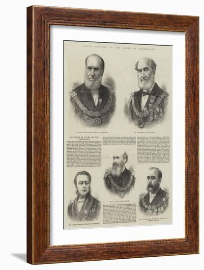 Grand Officers of the Order of Freemasons-null-Framed Giclee Print