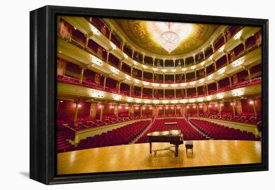 "Grand Old Lady of Broad Street," a 1857 built Opera stage with Grand Piano at the Opera Company...-null-Framed Premier Image Canvas