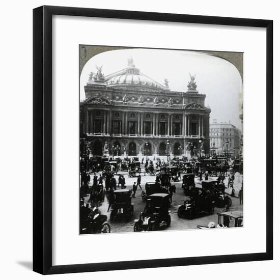 Grand Opera House, Paris, C1900s-Underwood & Underwood-Framed Photographic Print