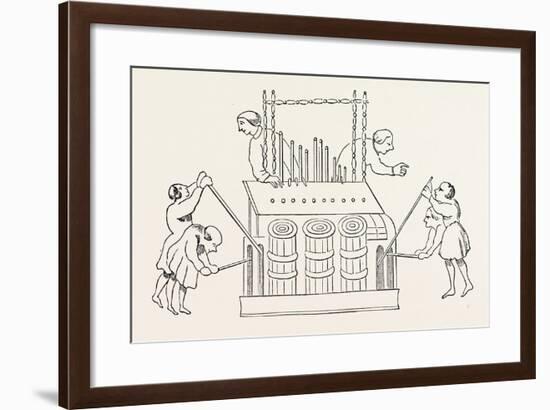 Grand Organ with Bellows and Double Keyboard-null-Framed Giclee Print