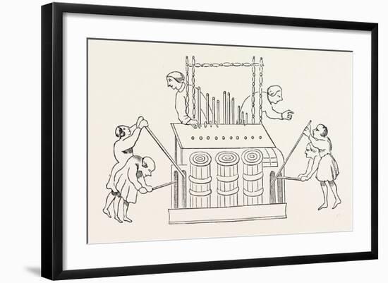 Grand Organ with Bellows and Double Keyboard-null-Framed Giclee Print