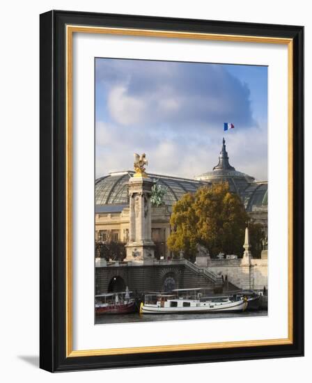 Grand Palais and Pont Alexandre Iii Bridge, Paris, France-Walter Bibikow-Framed Photographic Print