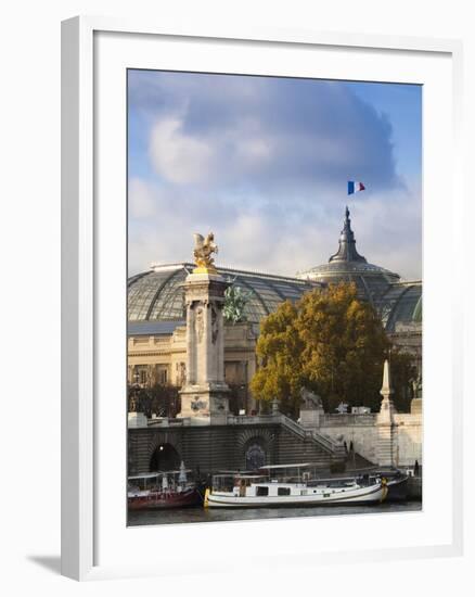 Grand Palais and Pont Alexandre Iii Bridge, Paris, France-Walter Bibikow-Framed Photographic Print