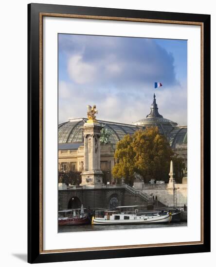 Grand Palais and Pont Alexandre Iii Bridge, Paris, France-Walter Bibikow-Framed Photographic Print