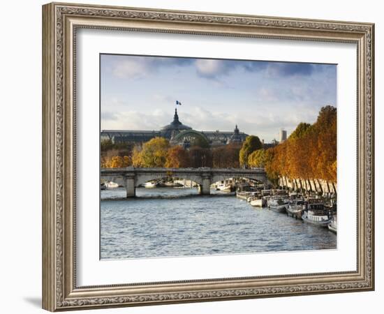 Grand Palais and Seine River, Paris, France-Walter Bibikow-Framed Photographic Print