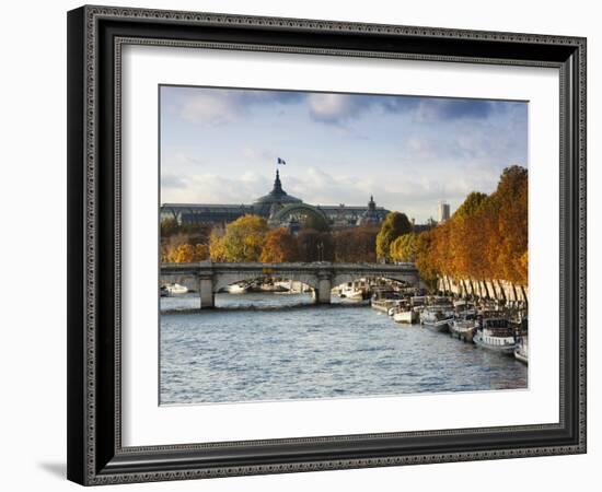 Grand Palais and Seine River, Paris, France-Walter Bibikow-Framed Photographic Print