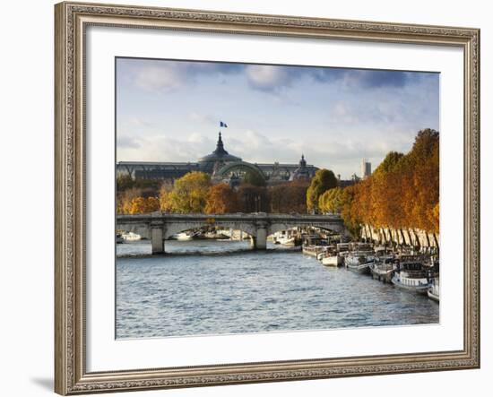 Grand Palais and Seine River, Paris, France-Walter Bibikow-Framed Photographic Print