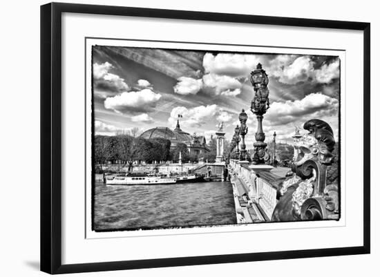 Grand Palais and The Seine River - Paris - France-Philippe Hugonnard-Framed Photographic Print