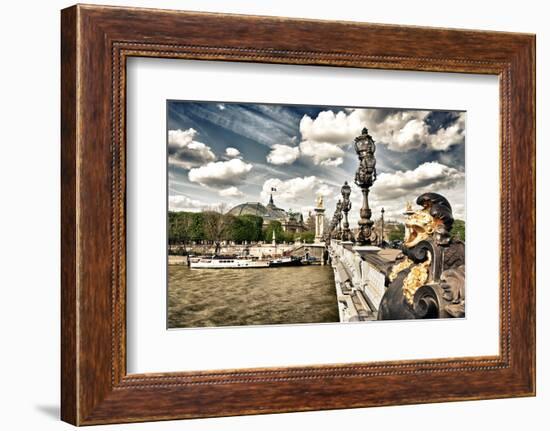 Grand Palais and The Seine River - Paris - France-Philippe Hugonnard-Framed Photographic Print