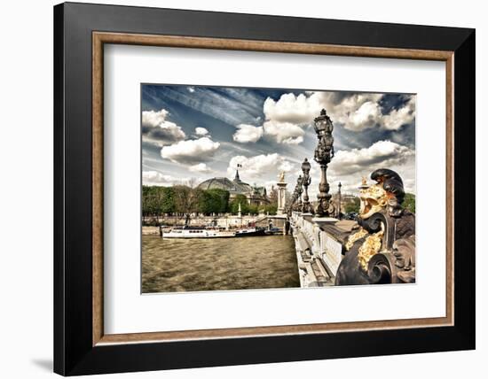 Grand Palais and The Seine River - Paris - France-Philippe Hugonnard-Framed Photographic Print