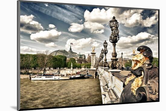 Grand Palais and The Seine River - Paris - France-Philippe Hugonnard-Mounted Photographic Print