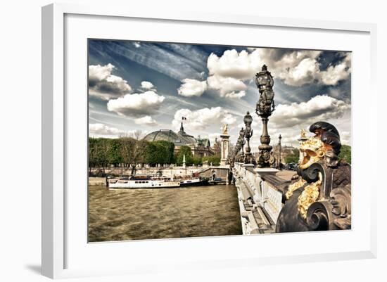 Grand Palais and The Seine River - Paris - France-Philippe Hugonnard-Framed Photographic Print