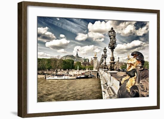 Grand Palais and The Seine River - Paris - France-Philippe Hugonnard-Framed Photographic Print