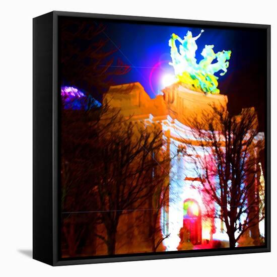 Grand Palais Night, Paris-Tosh-Framed Stretched Canvas