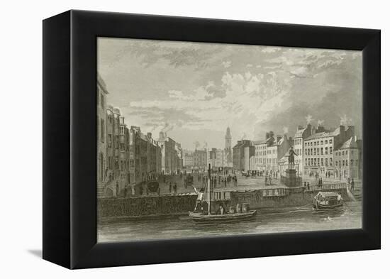 Grand Parade in Cork-William Henry Bartlett-Framed Premier Image Canvas