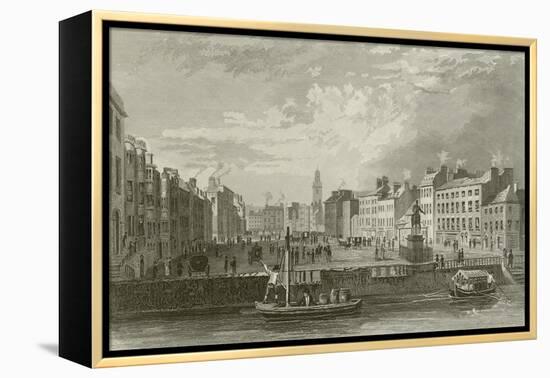 Grand Parade in Cork-William Henry Bartlett-Framed Premier Image Canvas