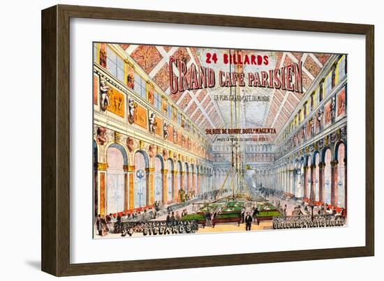 Grand Paris Billiard Hall & Café-null-Framed Art Print