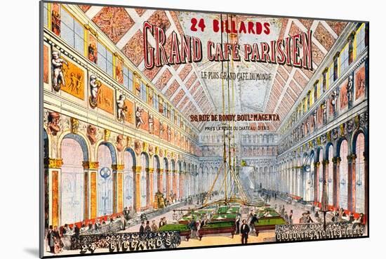 Grand Paris Billiard Hall & Café-null-Mounted Art Print