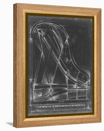 Grand Piano Diagram-Ethan Harper-Framed Stretched Canvas