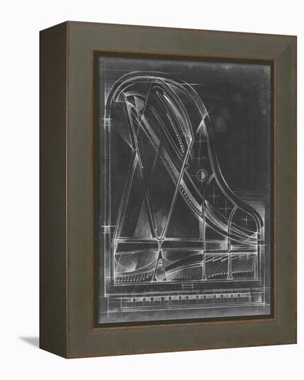 Grand Piano Diagram-Ethan Harper-Framed Stretched Canvas