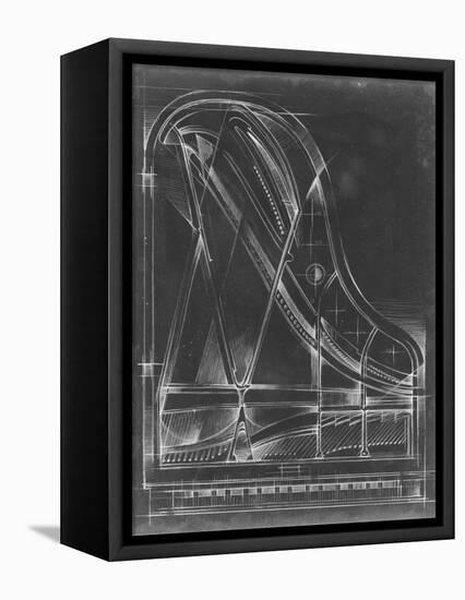 Grand Piano Diagram-Ethan Harper-Framed Stretched Canvas