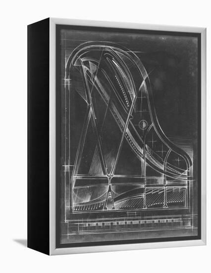 Grand Piano Diagram-Ethan Harper-Framed Stretched Canvas