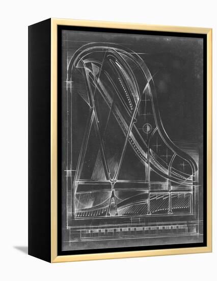 Grand Piano Diagram-Ethan Harper-Framed Stretched Canvas