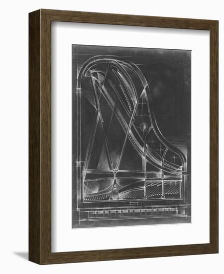 Grand Piano Diagram-Ethan Harper-Framed Art Print